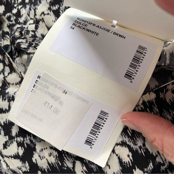 NWT Isabel Marant Dolce Faux Wrap Mini Dress size 34 US2 - Picture 11 of 13